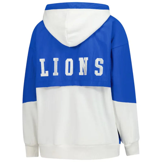 Women’s Detroit Lions Starter White Scrimmage Full-Zip Hoodie