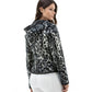 Women’s Real Black Leather Hooded Jacket