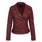 Women’s Faux PU Leather Jacket with Hoodie