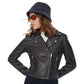 Women’s Real Black Leather Biker Jacket