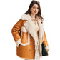 Women’s Shearling Sheepskin Aviator Coat