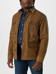 Wrangler Men’s Lined Cotton Canvas Barn Coat Jacket