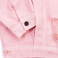 Yellowstone Beth Dutton State of Mind Pink Denim Jacket