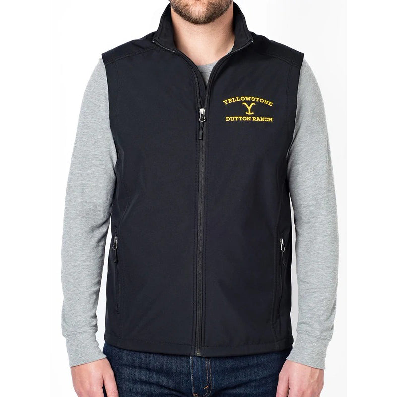 Yellowstone Dutton Ranch Logo Core Soft Shell Vest