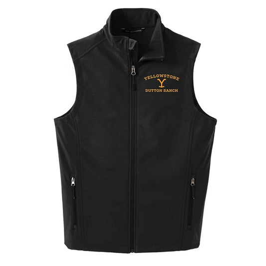 Yellowstone Dutton Ranch Logo Core Soft Shell Vest