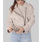 Women’s Cream Biker Leather Jacket