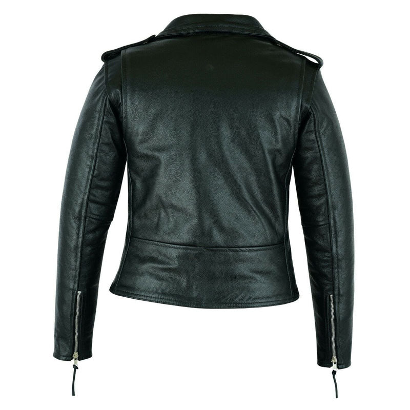 Women’s Classic Motorcycle Leather Jacket