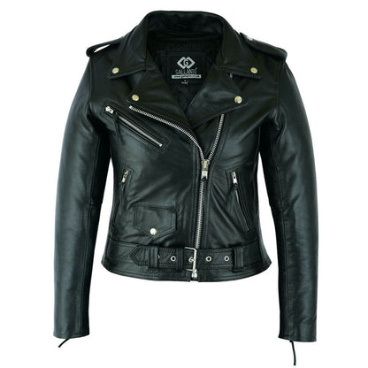 Women’s Classic Motorcycle Leather Jacket