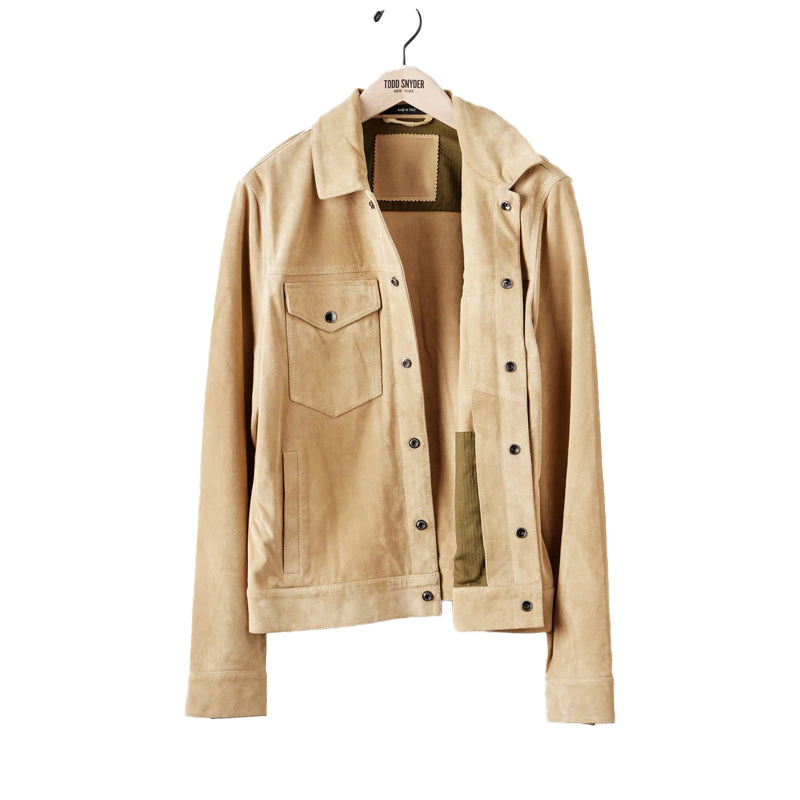 Italian Suede Snap Dylan Jacket