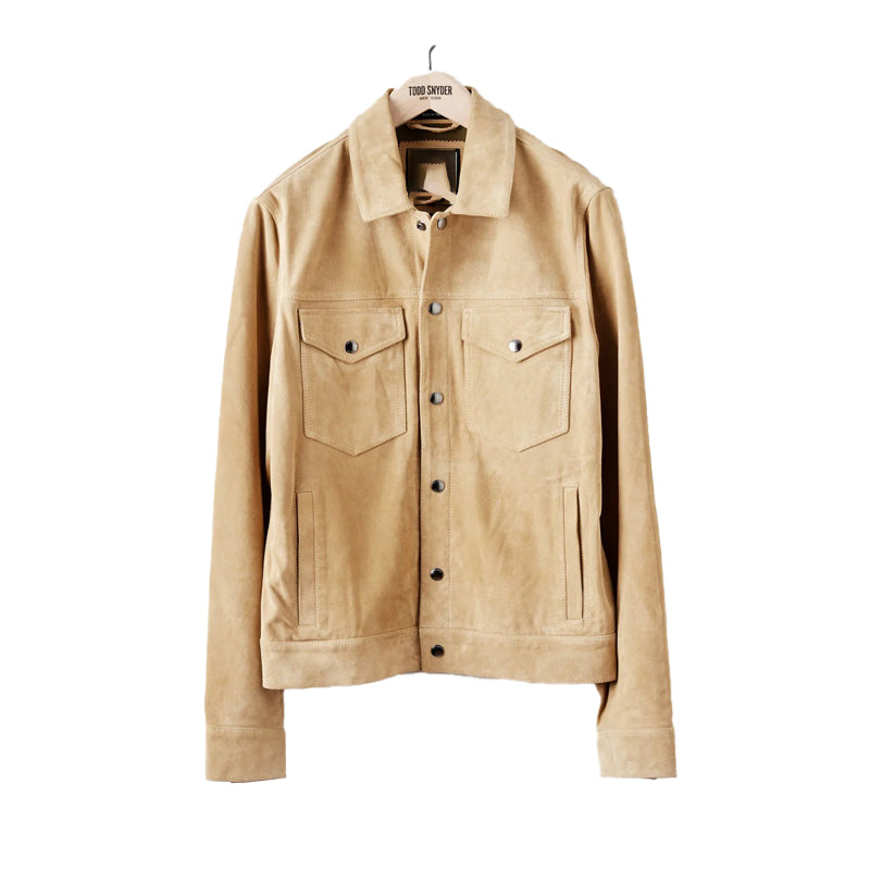 Italian Suede Snap Dylan Jacket