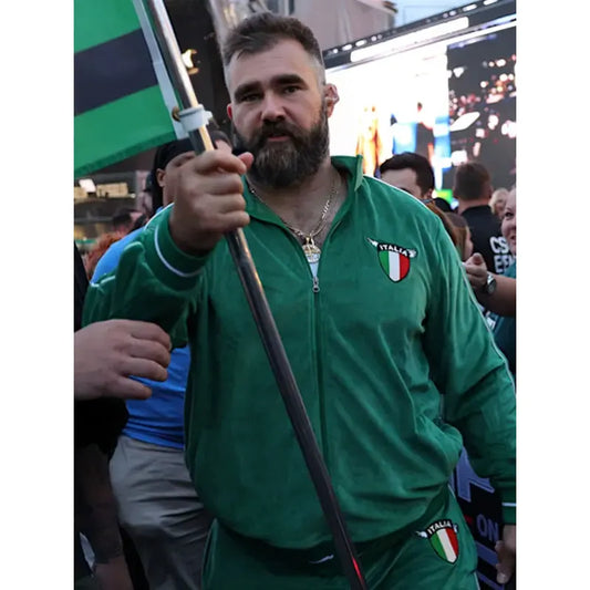 jason kelce italian tracksuit