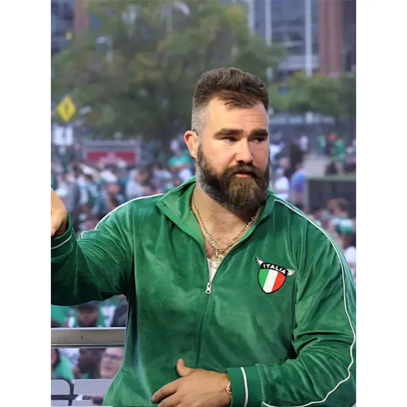 jason kelce italian tracksuit