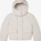 Khy Womens Padded Oversized Boxy-Fit Shell Hooded Puffer Jacket