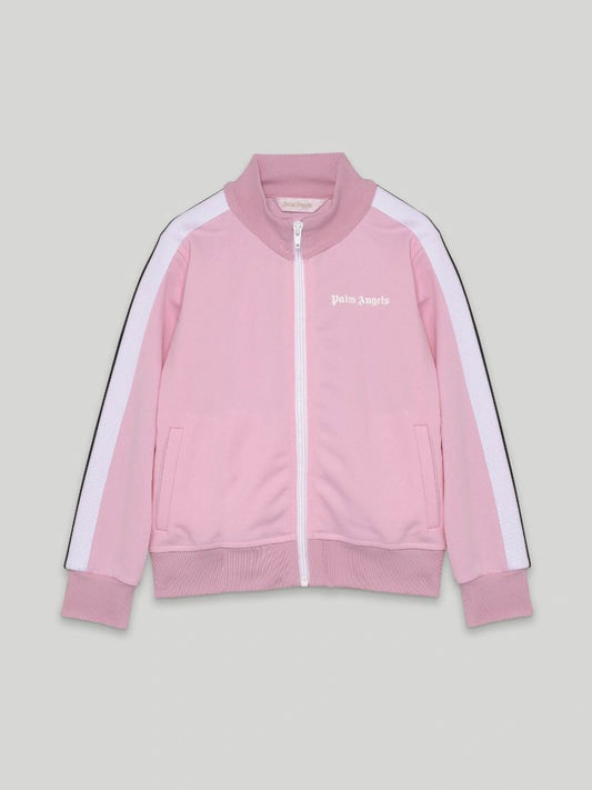 logo-print zip-up track jacket