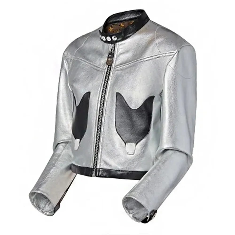 Dawn Staley Silver Leather Jacket