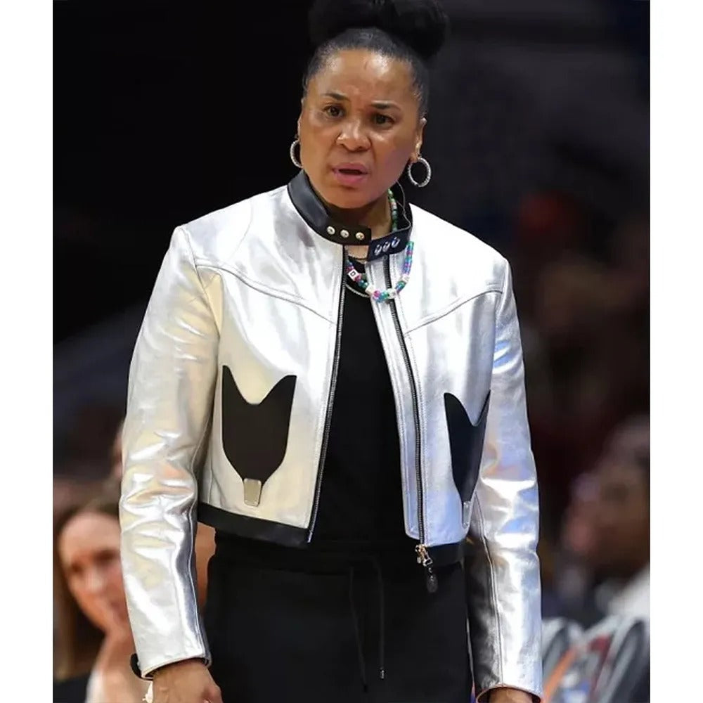 Dawn Staley Silver Leather Jacket
