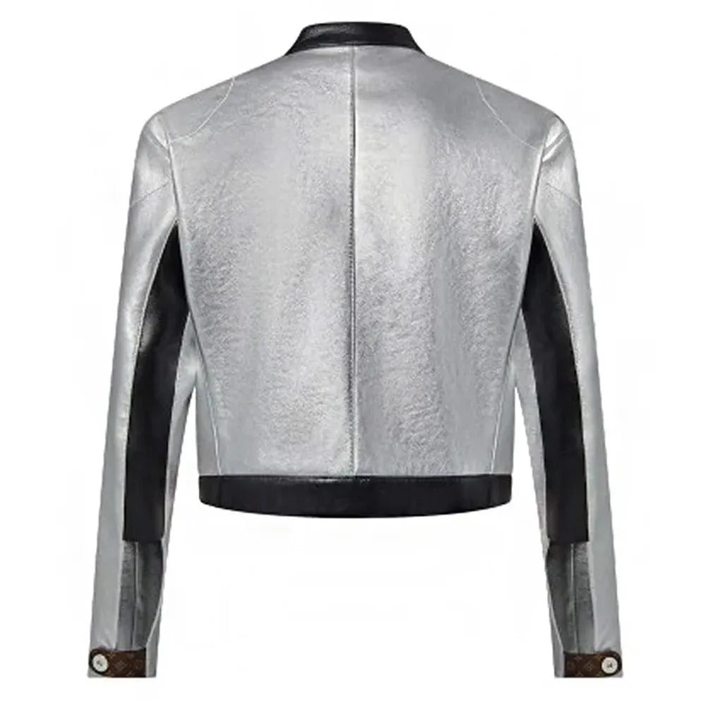 Dawn Staley Silver Leather Jacket