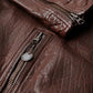 70’s Cracked Pattern Leather Jacket