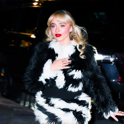 Sabrina Carpenter Christmas Fur Jacket