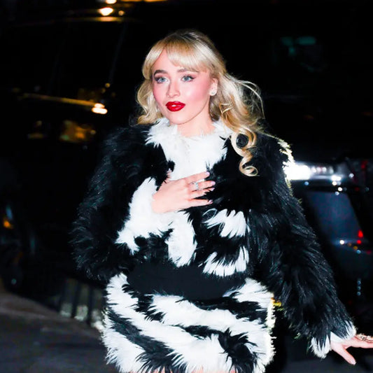 Sabrina Carpenter Christmas Fur Jacket