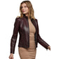 Women’s Real Dark Brown Leather Jacket