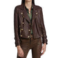 Womens Billie Belted Leather Jacket