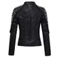 Women’s Punk Stylish Studded Leather Jacket